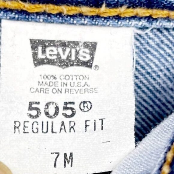 Levi's 505 Vintage 1999 high waisted straight legJeans made in USA size 8 - Picture 5 of 7
